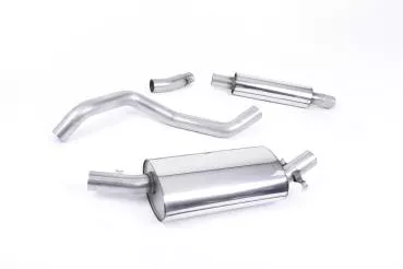 Milltek Sport Abgasanlage ab Downpipe für Volkswagen Golf Mk1 GTi (Variante: Polierte Endrohre)