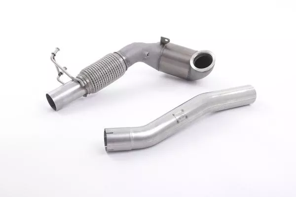 Milltek Sport Downpipe mit Racing Kat für Skoda Octavia vRS 2.0 TSI 220PS & 230PS Hatchback & Kombi (Schaltgetriebe und DSG)